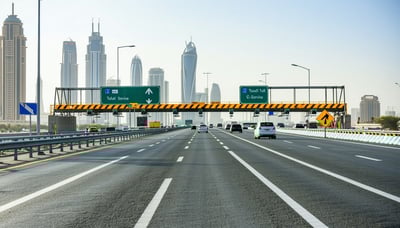 Dubai road toll service illustration Dubai road toll service illustration